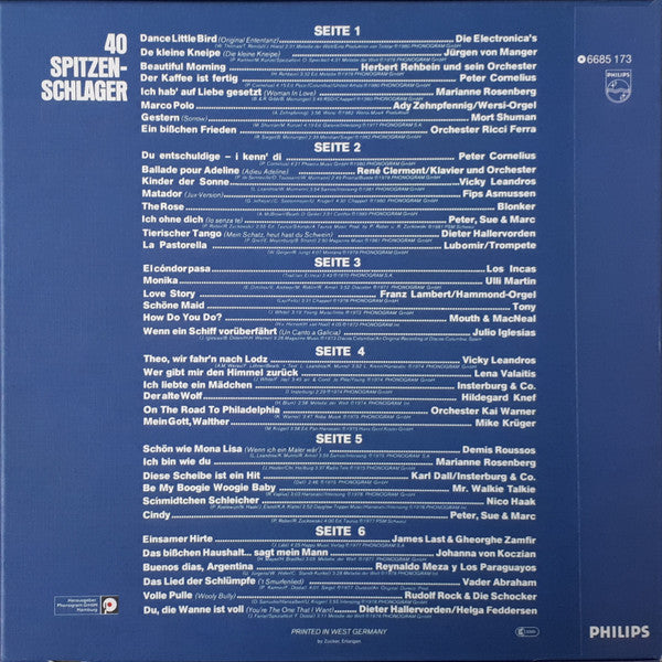 Various : 40 Spitzen-Schlager (3xLP, Comp + Box)