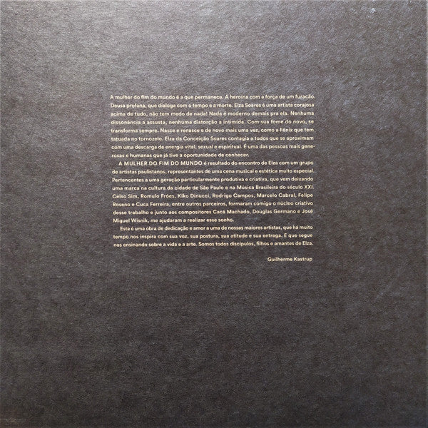 Elza Soares : A Mulher Do Fim Do Mundo (LP, Album)