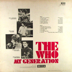 The Who : My Generation (LP, Album, Mono)