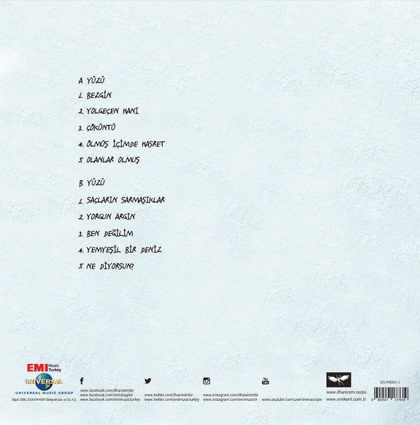 İlhan İrem : Bezginin Gizli Mektupları (LP, Album, RE, Gat)