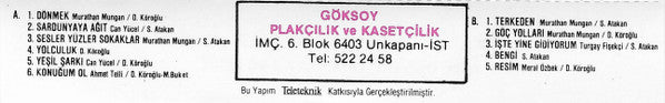 Yeni Türkü : Dünyanın Kapıları (Cass, Album)