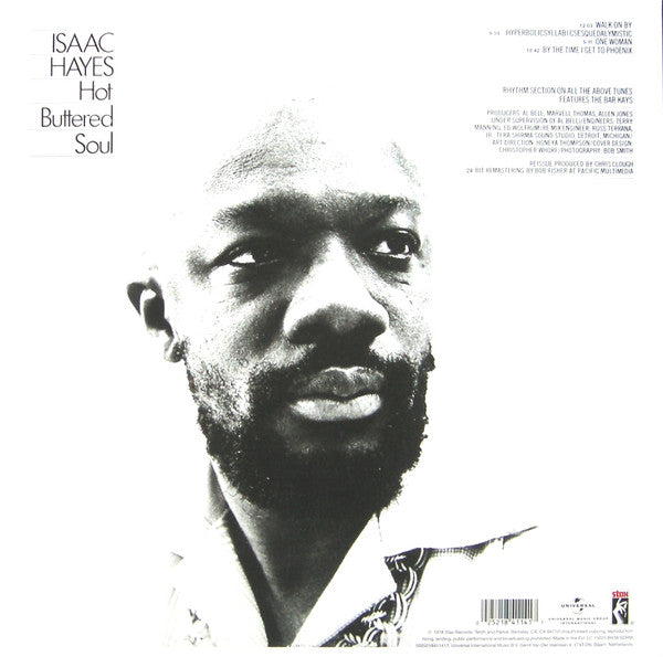 Isaac Hayes : Hot Buttered Soul (LP, Album, RE, RM, 180)