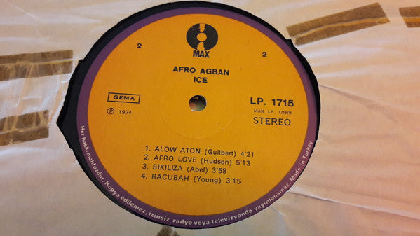 Ice (3) : Afro Agban (The Afro-Instrumental LP) (LP, Album)