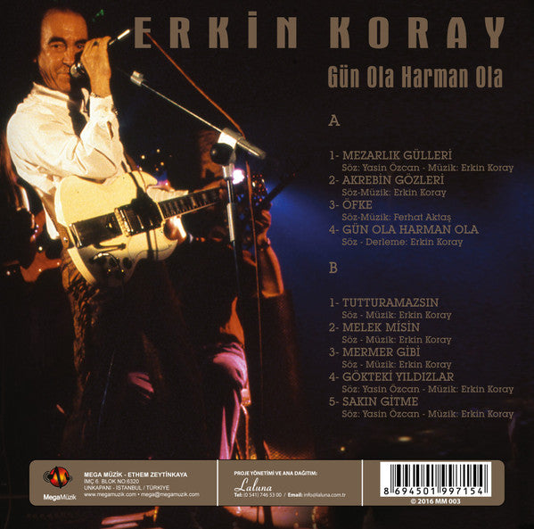 Erkin Koray : Gün Ola Harman Ola (LP, Album, RE)