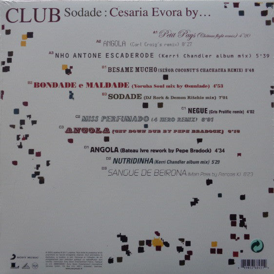Cesaria Evora : Club Sodade : Cesaria Evora By... (2xLP, Comp, RE, Tra)