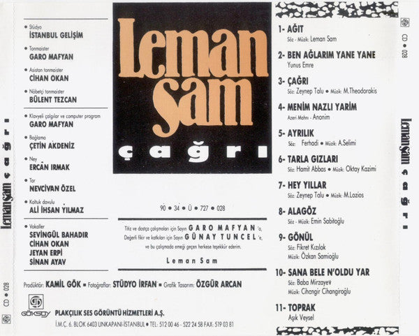 Leman Sam : Çağrı (CD, Album)
