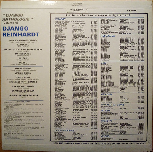 Django Reinhardt : Django Anthologie - Vol. 6 (LP, Comp)