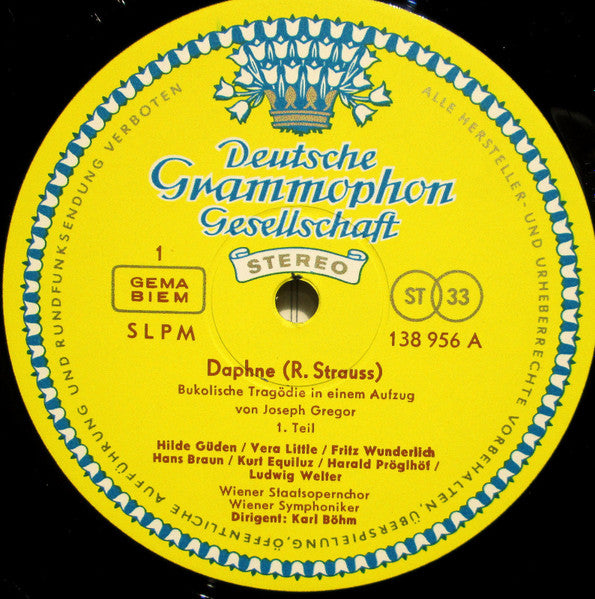 Richard Strauss, Hilde Güden, James King (3), Fritz Wunderlich, Wiener Symphoniker, Karl Böhm : Daphne (2xLP + Box)