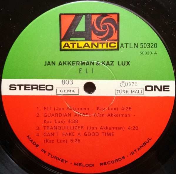 Jan Akkerman & Kaz Lux : Eli (LP, Album)