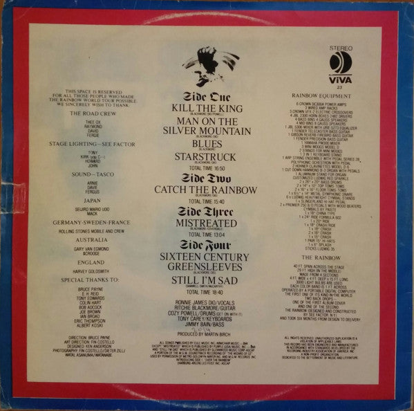 Rainbow : On Stage (2xLP, Album)