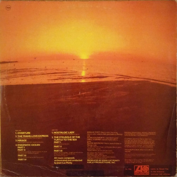 Jean-Luc Ponty : Enigmatic Ocean (LP, Album, PR)