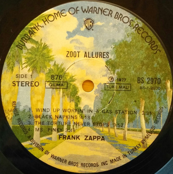 Frank Zappa : Zoot Allures (LP, Album)