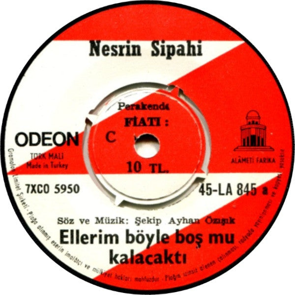 Nesrin Sipahi : Ellerim Böyle Boş Mu Kalacaktı / Böyle Mi Olacaktı Bu Aşkın Hikayesi (7", Single)