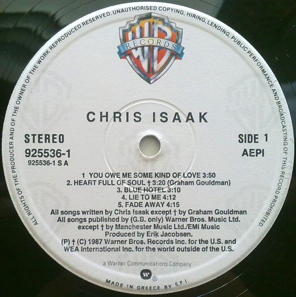 Chris Isaak : Chris Isaak (LP, Album)