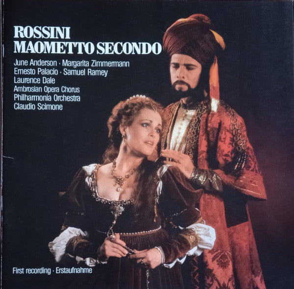Gioacchino Rossini - June Anderson, Margarita Zimmermann, Ernesto Palacio, Samuel Ramey, Laurence Dale, Philharmonia Orchestra, Claudio Scimone : Maometto Secondo (3xLP, Album + Box)