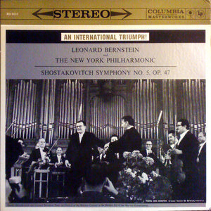 Shostakovitch* / Leonard Bernstein / New York Philharmonic - Symphony No. 5 (LP, Album, RE, RM, 180)